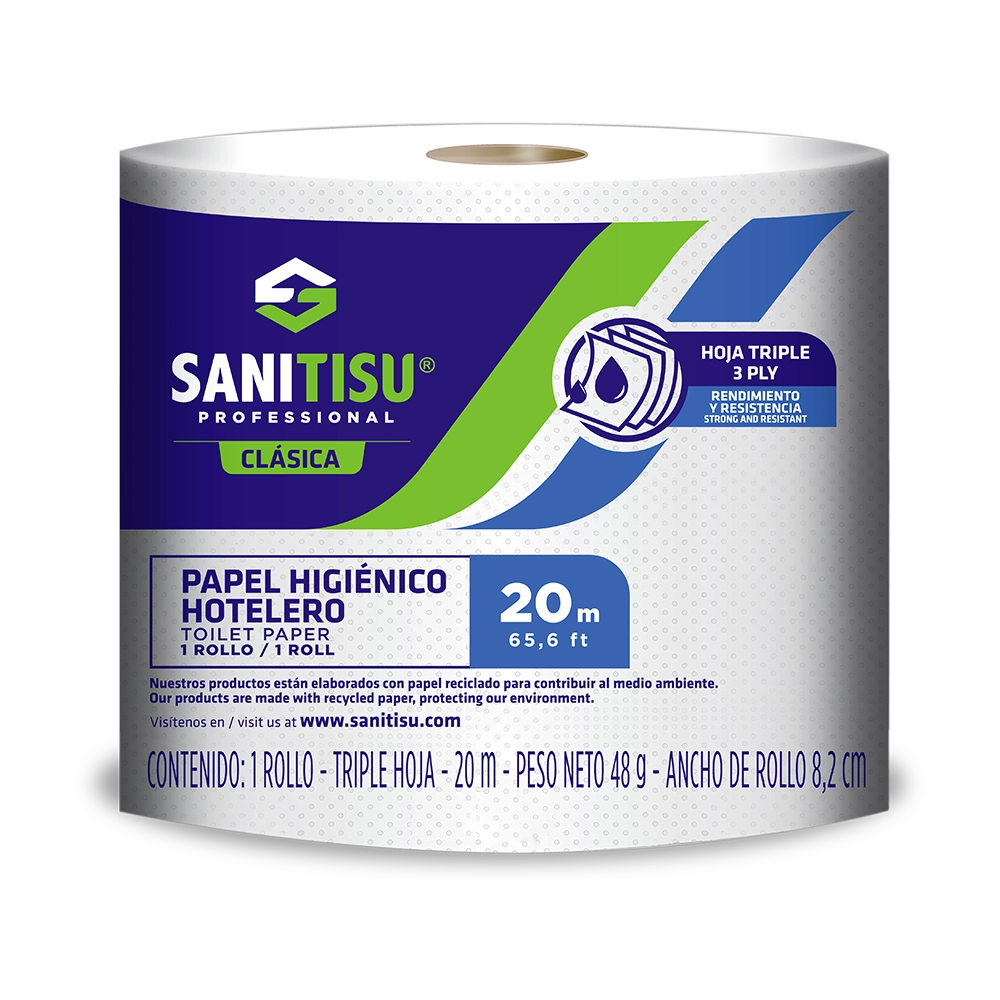 Papel Higiénico Hotelero Individual Triple Hoja