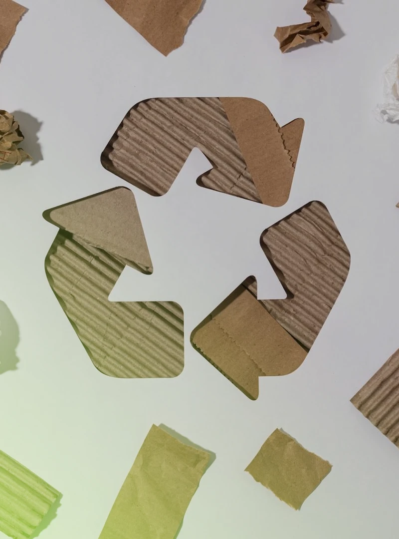 Uso de fibras recicladas